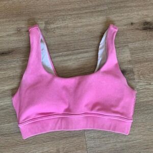 Zella Activewear Tank Top w/ built-in sports bra in pink - Size Small Womens